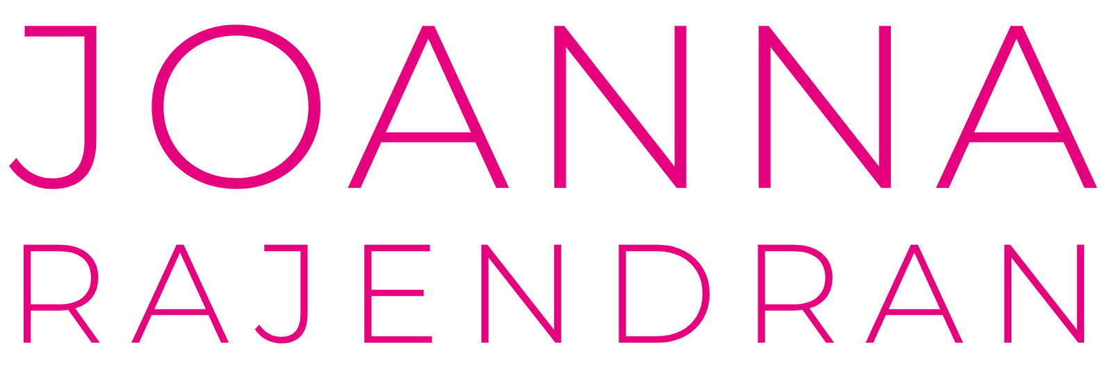 Joanna Rajendran Colorful Logo